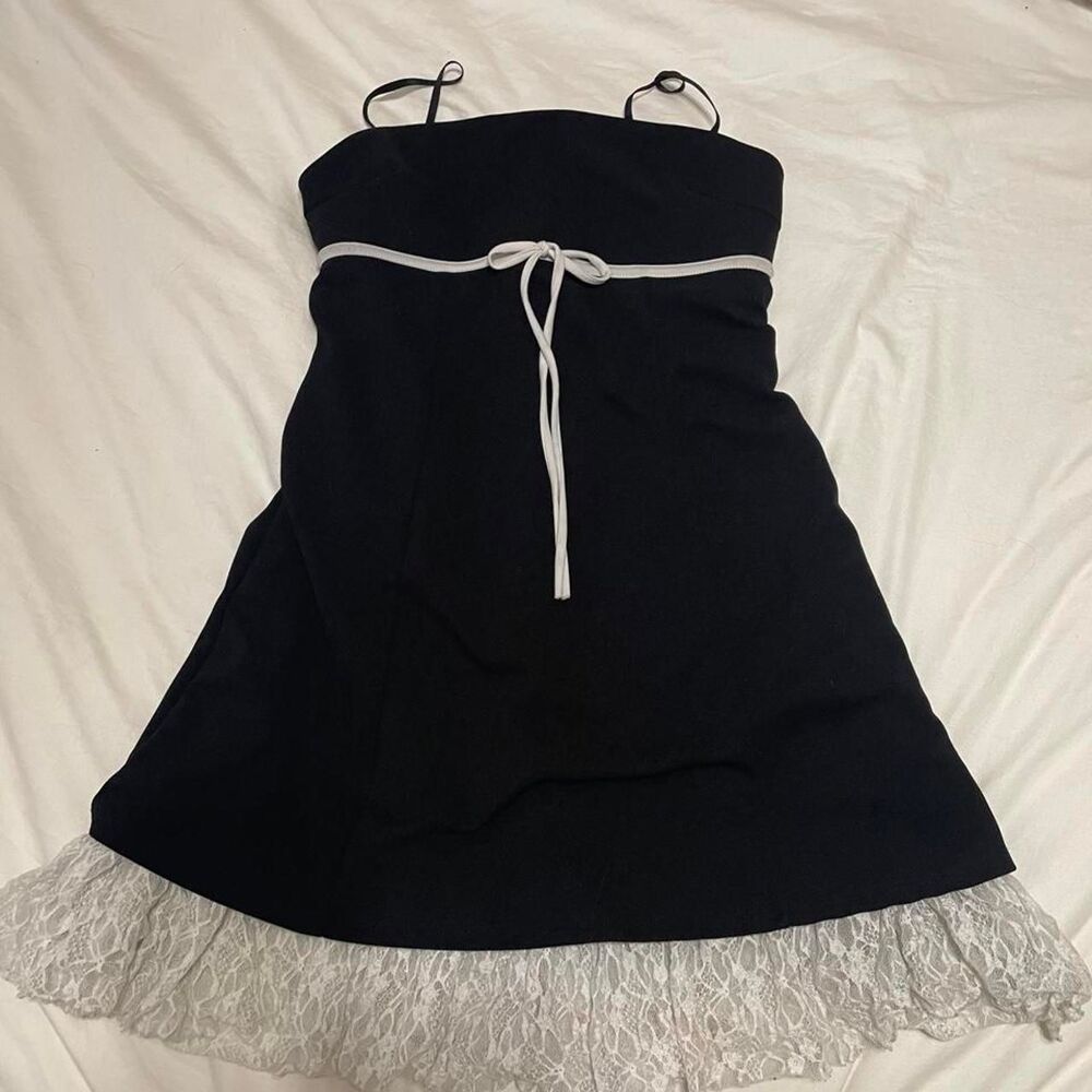 Unbranded Women's Black and Navy Dress